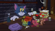 Toms Falle f&uuml;r Jerry geht m&auml;chtig schief. Jetzt sitzt Jerry am l&auml;ngeren Hebel.