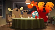 v.li.: Fitzgerald family, Gumball, Penny