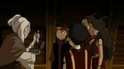 L-R: Hama, Aang, Toph, Sokka, Katara