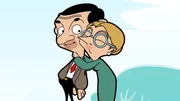 L-R: Mr. Bean (voiced by Rowan Atkinson), Irma Gobb (voiced by Matilda Ziegler)