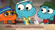 v.li.: Darwin, Nicole, Gumball