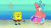 L-R: SpongeBob, Patrick