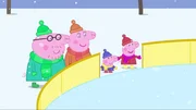 v.li.: Daddy Pig, Mummy Pig, George Pig, Peppa Pig