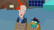 On the right: Perry the Platypus