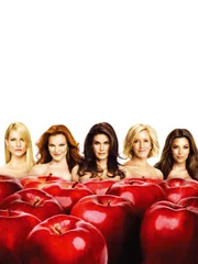(5. Staffel) - Spielen perfekte Hausfrauen, doch hinter der Fassade ereignen sich Dramen: Lynette Scavo (Felicity Huffman, 2.v.r.), Bree Hodge (Marcia Cross, 2.v.l.), Gabrielle Solis (Eva Longoria, r.), Edie Britt (Nicollette Sheridan, l.) und Susan Delfino (Teri Hatcher, M.) ...