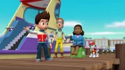 L-R: Ryder, Cap'n Turbot, Mayor Goodway, Marshall.