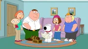 Haben einen ganz besonderen Schatz gefunden: (v.l.n.r.) Stewie, Lois, Peter, Brian, Megan und Chris ...
