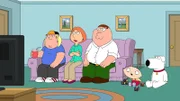 (v.l.n.r.) Chris Griffin; Lois Griffin; Peter Griffin; Stewie Griffin; Brian Griffin
