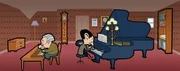 v.li.: Piano Teacher, Mr. Bean
