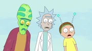 L-R: Zeep, Rick, Morty