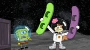 L-R: SpongeBob, Sandy
