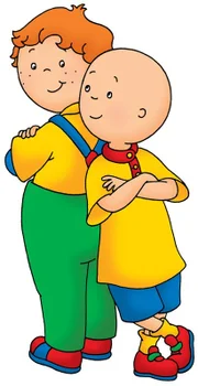 Caillou und sein Kumpel Leo sind die dicksten Freunde.
