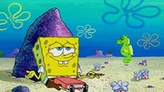 L-R: SpongeBob, Mystery the Seahorse