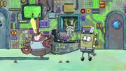 v.li.: RoboKrabs, SquidBot, SpongeBot