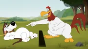 v.li.: Barnyard Dawg, Foghorn Leghorn