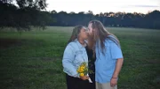 Myesha Price and Joe Watts kissing on his property after she first arrives to Centre, AL.