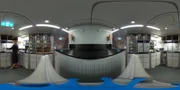 360 degree view of galley kitchen
