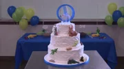 Beauty of finished cake.
