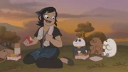 v.li.: Kazumi, Baby Panda, Baby Grizzly, Baby Ice Bear