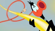 L-R: Porky Pig und Daffy Duck