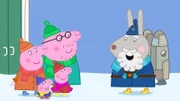 Es ist ein schöner, verschneiter Tag und Opi Mümmel entscheidet sich dazu, einen Raketenrucksack zu bauen. Stolz will er ihn Schorsch, Peppa und ihren Eltern vorführen, was jedoch etwas nach hinten losgeht...
