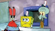 L-R: Mr. Krabs, SpongeBob, Squidward