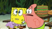 L-R: SpongeBob, Patrick