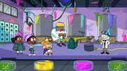 Omar (l.), Craig (2.v.l.), Mortimor (3.v.l.), Kelsey (3.v.r.), Ooey (r.)