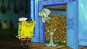 L-R: SpongeBob, Squidward
