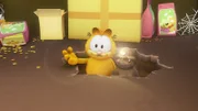 Ein Maulwurf hat Jons Garten unterhöhlt. Doch Garfield schafft es, ihn für seine Zwecke zu benutzen.