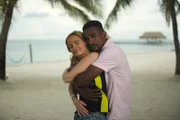 Stephanie and Harris at the beach.