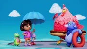 Isa, Dora, Boots, Big Red Chicken, Benny