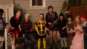 v.li.: Clyde McBride (Jahzir Bruno), Lynn Loud (Annaka Fourneret), Lincoln Loud (Wolfgang Schaeffer), Luan Loud (Catherine Ashmore Bradley), Luna Loud (Sophia Woodward), Lucy Loud (Aubin Bradley), Lisa Loud (Lexi Janicek), Lola Loud (Ella Allan), Lana Loud (Mia Allan)