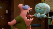 L-R: Patrick, Squidward