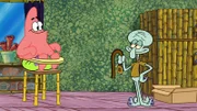L-R: Patrick, Squidward