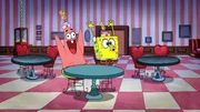 L-R: Patrick, SpongeBob