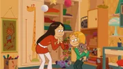 Wendy und Marine einigen sich, die kleine Katze zu behalten.