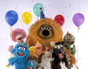 Oben von links: Rumpel, Samson, Tiffy, unten von links: Pferd, Wolle, Finchen, Feli Felu.