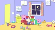 v.li.: Peppa Pig, Richard Rabbit, Rebecca Rabbit, George Pig