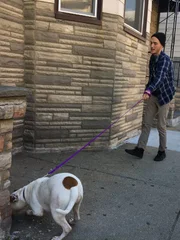 Marcel is with Veronica out front of Leo's home for a home check.