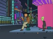 L-R: Zapp Brannigan, Kif Kroker