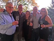 V.l.: Gastgeber Robert, Dirk, Laura, Michael und Anna Katharina