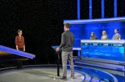 Moderator Alexander Bommes mit den Kandidat:innen: Alexandra Wiener, Jens Hartwig, Nicole Schlüter und Aaron Junghenn.