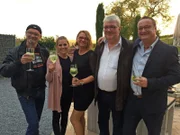 V.l.: Michael, Gastgeberin Laura, Anna Katharina, Robert, Dirk