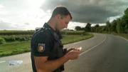 Chief Inspector Ricky Rausch on duty against speeders.