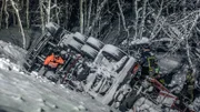 Jo Roger at a rescue of a toppled over truck.