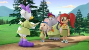 On the left: Daisy Duck