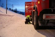EIDFJORD, NORWAY - Bjørn working on rescue.  (photo credit:  National Geographic Channels)