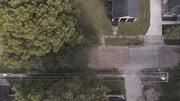 Blick auf die Straße von oben