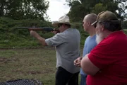 The team fires the classic, semi-automatic rifle that was manufactured from 1907 to 1958.